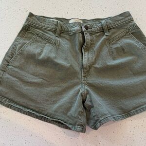 Universal Thread Womens Green High Rise Vintage Style Retro Stretch A-Line Jean